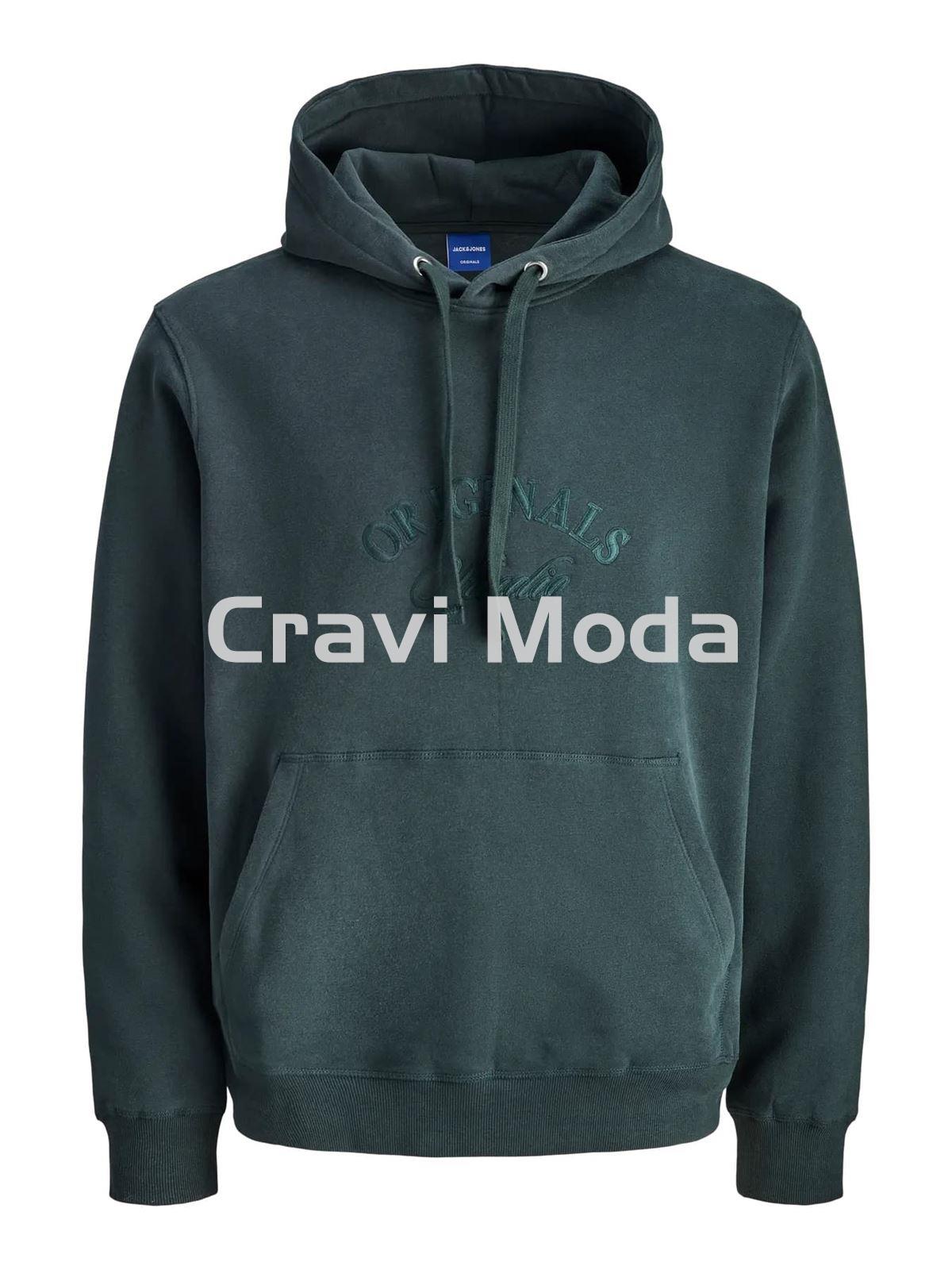 SUDADERA CON CAPUCHA VERDE - Imagen 1