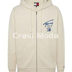 SUDADERA DE CREMALLERA CON CAPUCHA BEIS - Imagen 1