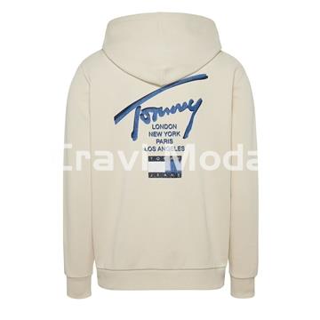 SUDADERA DE CREMALLERA CON CAPUCHA BEIS - Imagen 2