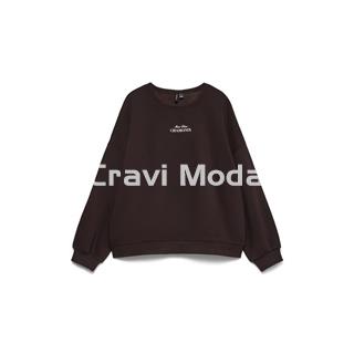 SUDADERA MARRÓN CHOCOLATE - Imagen 1