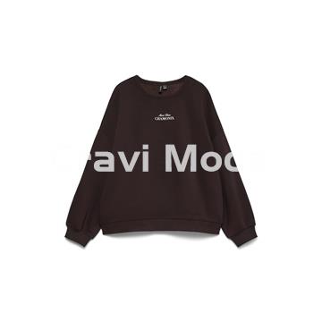 SUDADERA MARRÓN CHOCOLATE - Imagen 1