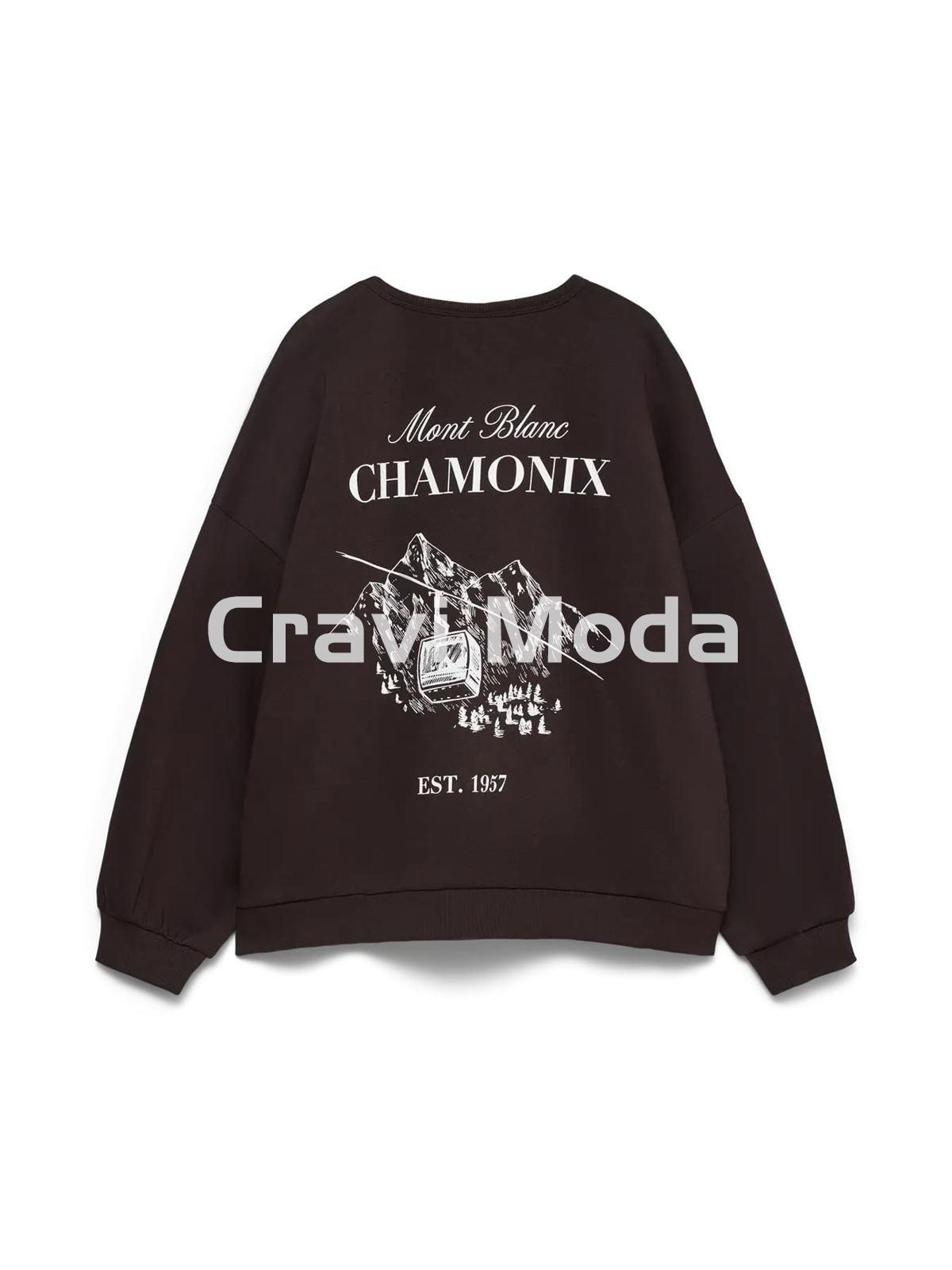 SUDADERA MARRÓN CHOCOLATE - Imagen 2
