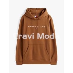 SUDADERA MARRÓN CON CAPUCHA - Imagen 1