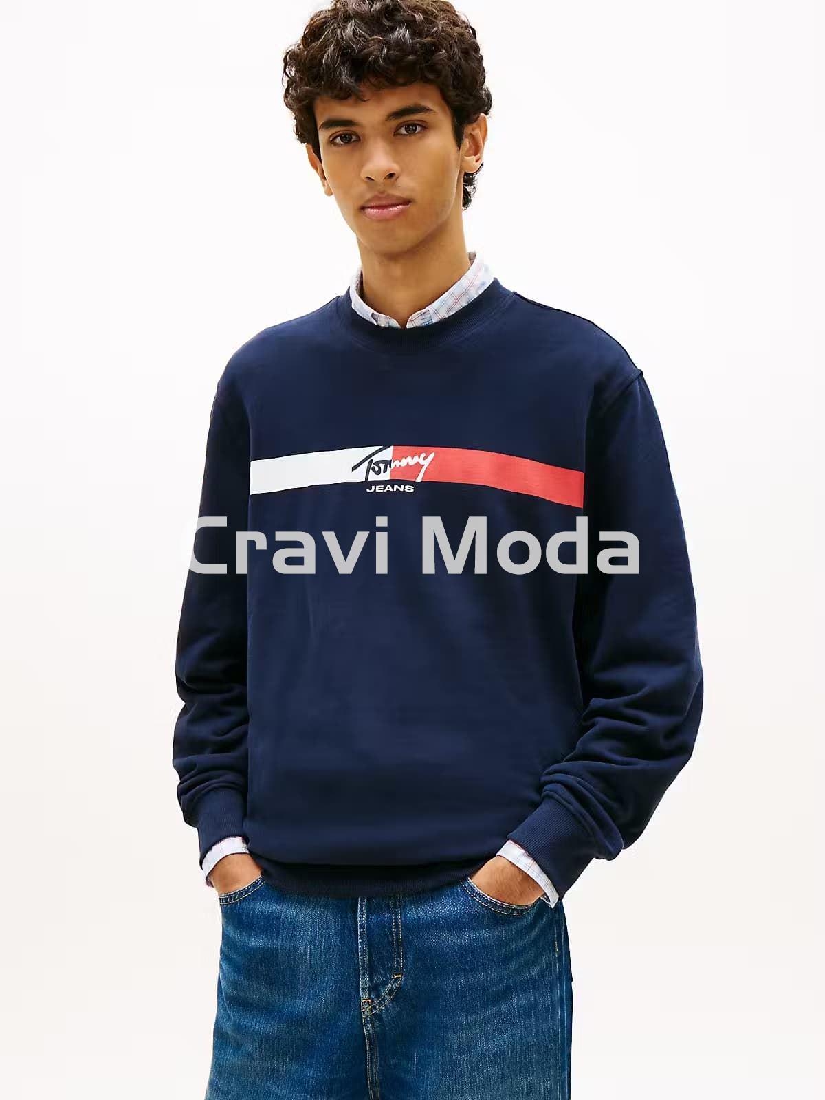 SUDADERA SIN CAPCUHA AZUL MARINO - Imagen 1