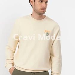 SUDADERA SIN CAPUCHA AMARILLA - Imagen 1