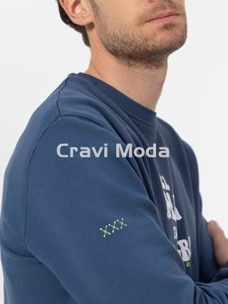 SUDADERA SIN CAPUCHA AZUL MARINO EL MAR TODO LO-CURA - Imagen 2