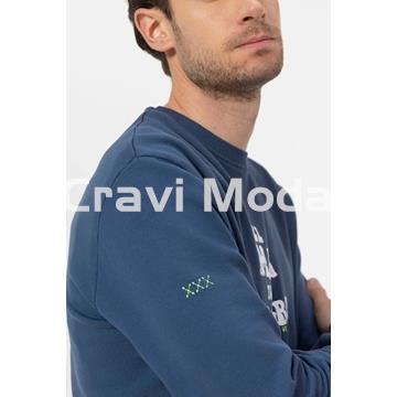 SUDADERA SIN CAPUCHA AZUL MARINO EL MAR TODO LO-CURA - Imagen 2
