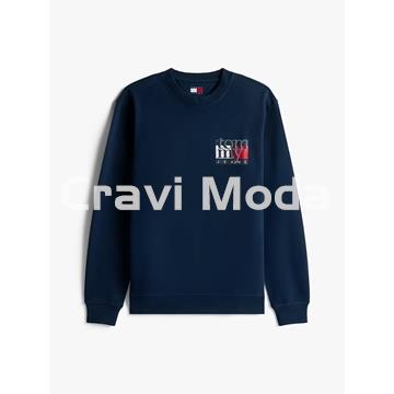 SUDADERA SIN CAPUCHA AZUL MARINO - Imagen 1