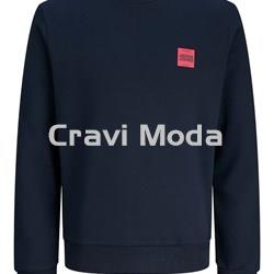 SUDADERA SIN CAPUCHA AZUL MARINO - Imagen 1