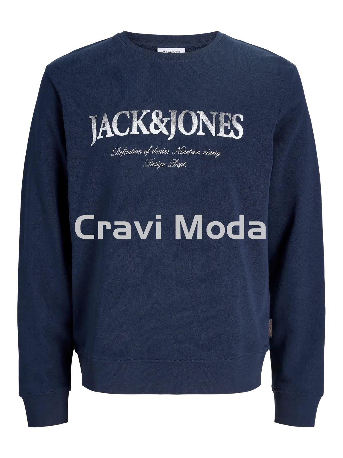 SUDADERA SIN CAPUCHA AZUL MARINO - Imagen 1