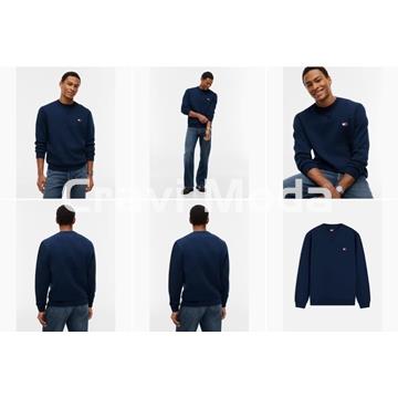 SUDADERA SIN CAPUCHA AZUL MARINO - Imagen 1