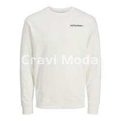 SUDADERA SIN CAPUCHA BLANCA CON DIBUJO EN LA ESPALDA - Imagen 1