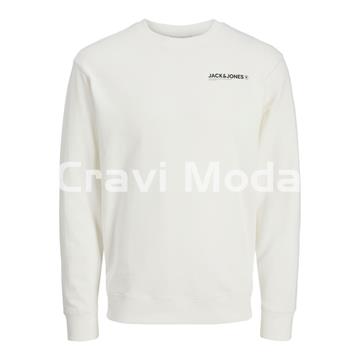 SUDADERA SIN CAPUCHA BLANCA CON DIBUJO EN LA ESPALDA - Imagen 1