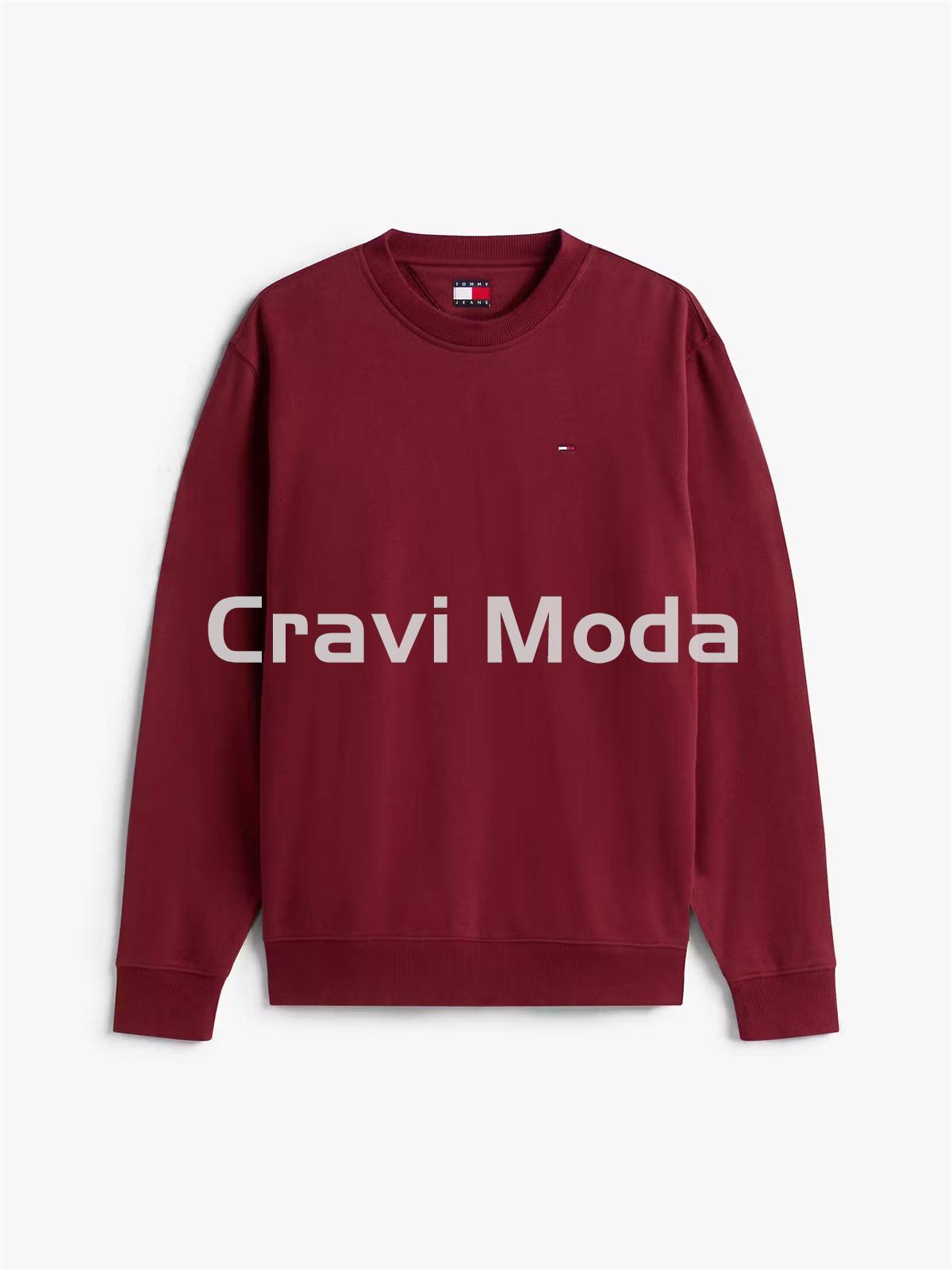 SUDADERA SIN CAPUCHA BURDEOS - Imagen 1