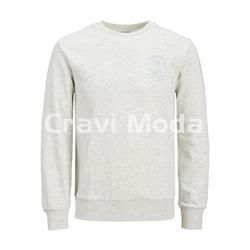 SUDADERA SIN CAPUCHA GRIS - Imagen 1