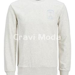 SUDADERA SIN CAPUCHA GRIS - Imagen 1