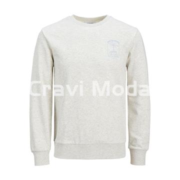 SUDADERA SIN CAPUCHA GRIS - Imagen 1
