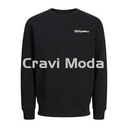 SUDADERA SIN CAPUCHA NEGRA CON DIBUJO EN LA ESPALDA - Imagen 1