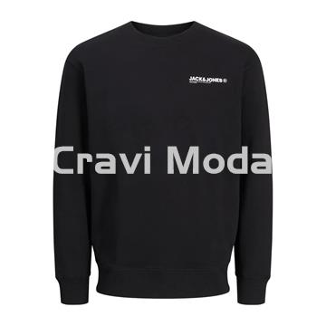 SUDADERA SIN CAPUCHA NEGRA CON DIBUJO EN LA ESPALDA - Imagen 1