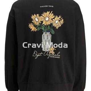 SUDADERA SIN CAPUCHA NEGRA CON DIBUJO EN LA ESPALDA - Imagen 2