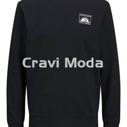 SUDADERA SIN CAPUCHA NEGRA - Imagen 1