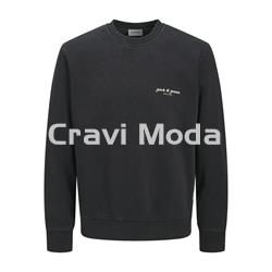 SUDADERA SIN CAPUCHA NEGRA - Imagen 1