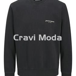 SUDADERA SIN CAPUCHA NEGRA - Imagen 1