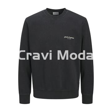 SUDADERA SIN CAPUCHA NEGRA - Imagen 1