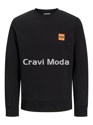 SUDADERA SIN CAPUCHA NEGRA - Imagen 1