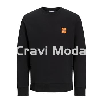 SUDADERA SIN CAPUCHA NEGRA - Imagen 1