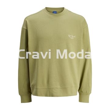 SUDADERA SIN CAPUCHA VERDE CON DIBUJO EN LA ESPALDA - Imagen 1