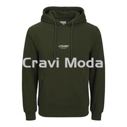 SUDADERA VERDE CON CAPUCHA - Imagen 1