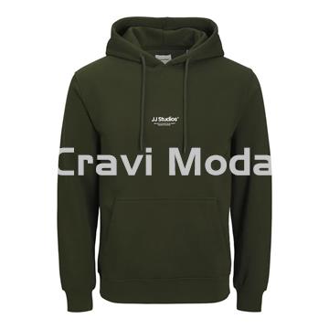 SUDADERA VERDE CON CAPUCHA - Imagen 1