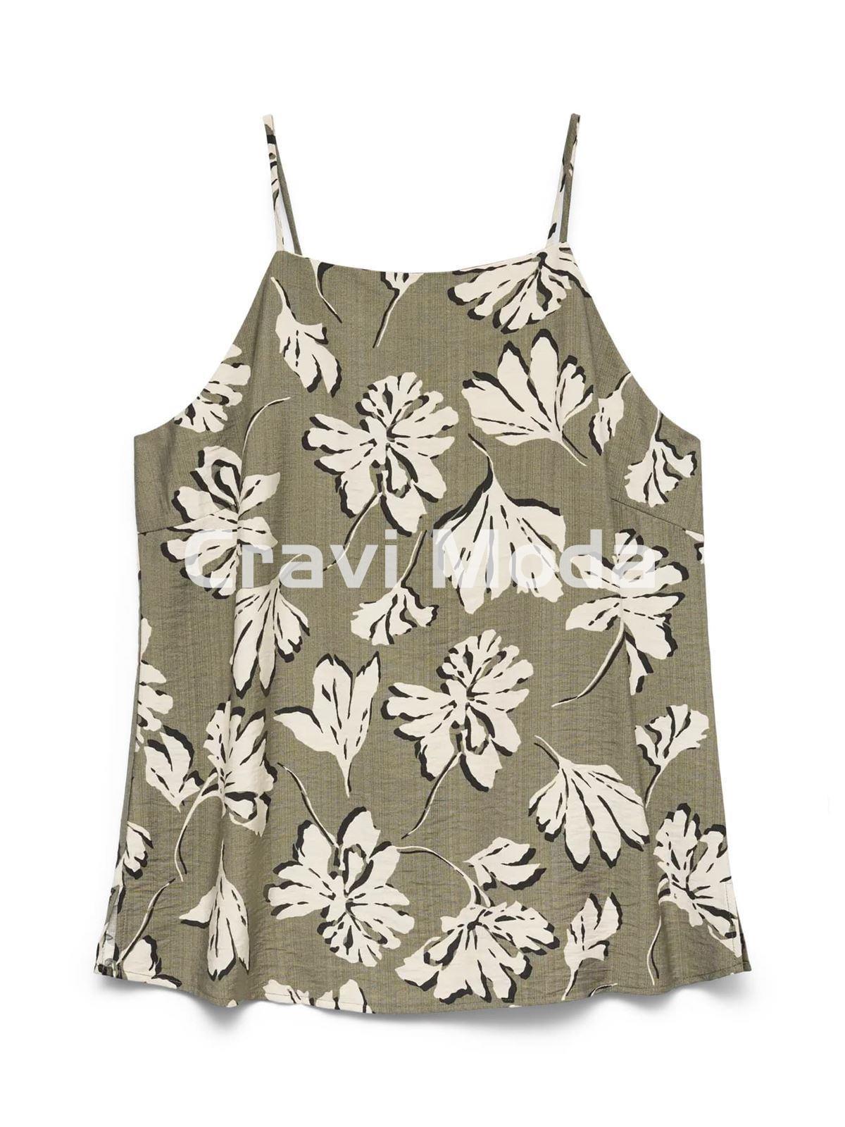 TOP ESTAMPADO VERDE - Imagen 1