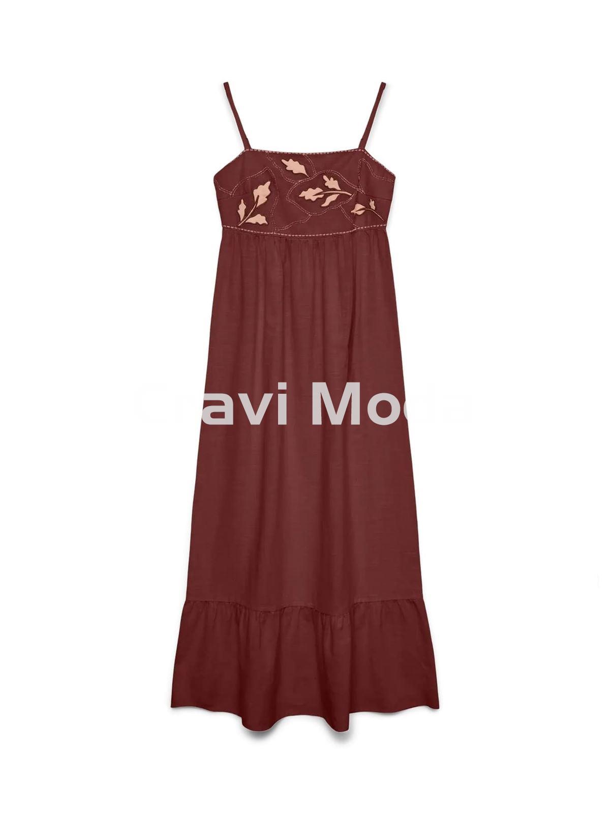 VESTIDO BURDEOS - Imagen 1