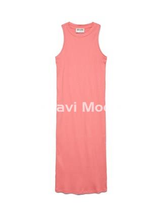 VESTIDO CORAL AJUSTADO - Imagen 1