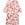 VESTIDO CORAL CORTO ESTAMPADO DE FLORES BLANCAS - Imagen 1