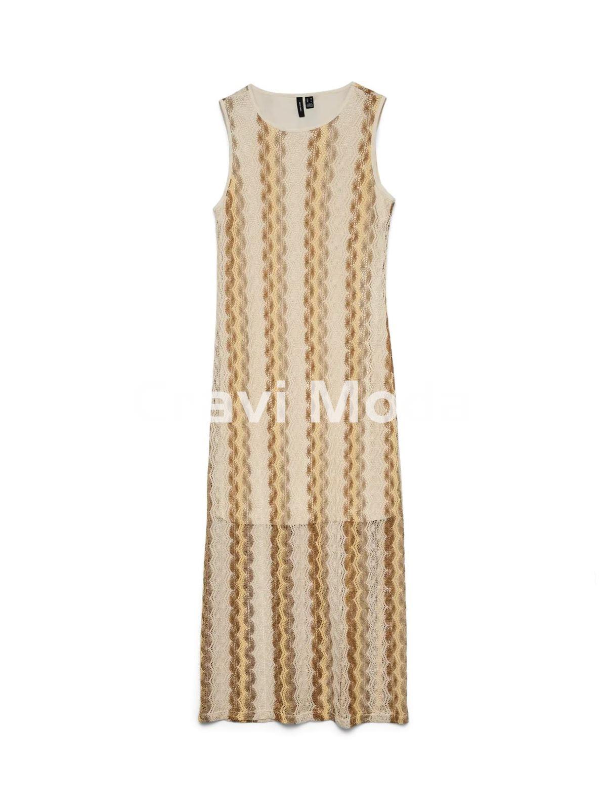 VESTIDO EN TONOS BEIS Y AMARILLOS - Imagen 1