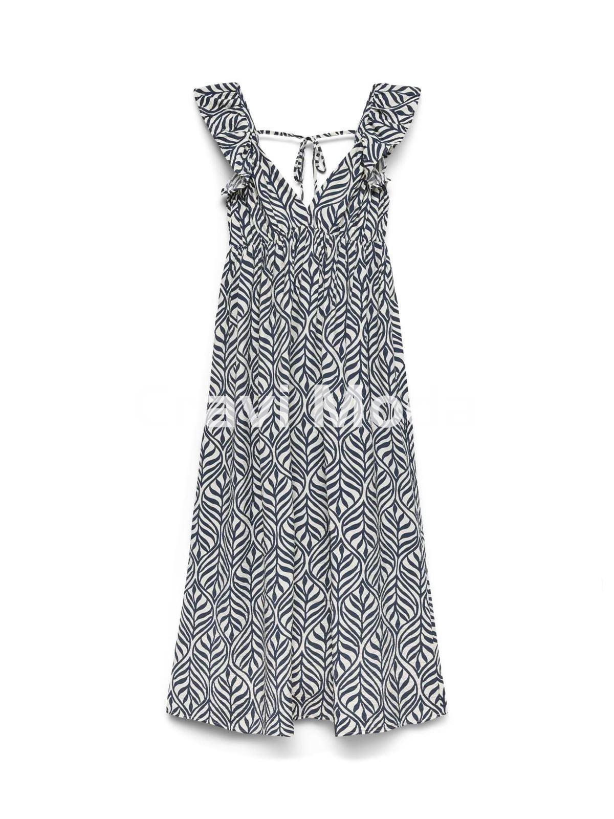 VESTIDO ESTAMPADO AZUL - Imagen 1