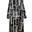VESTIDO ESTAMPADO GEOMETRICO NEGRO - Imagen 1