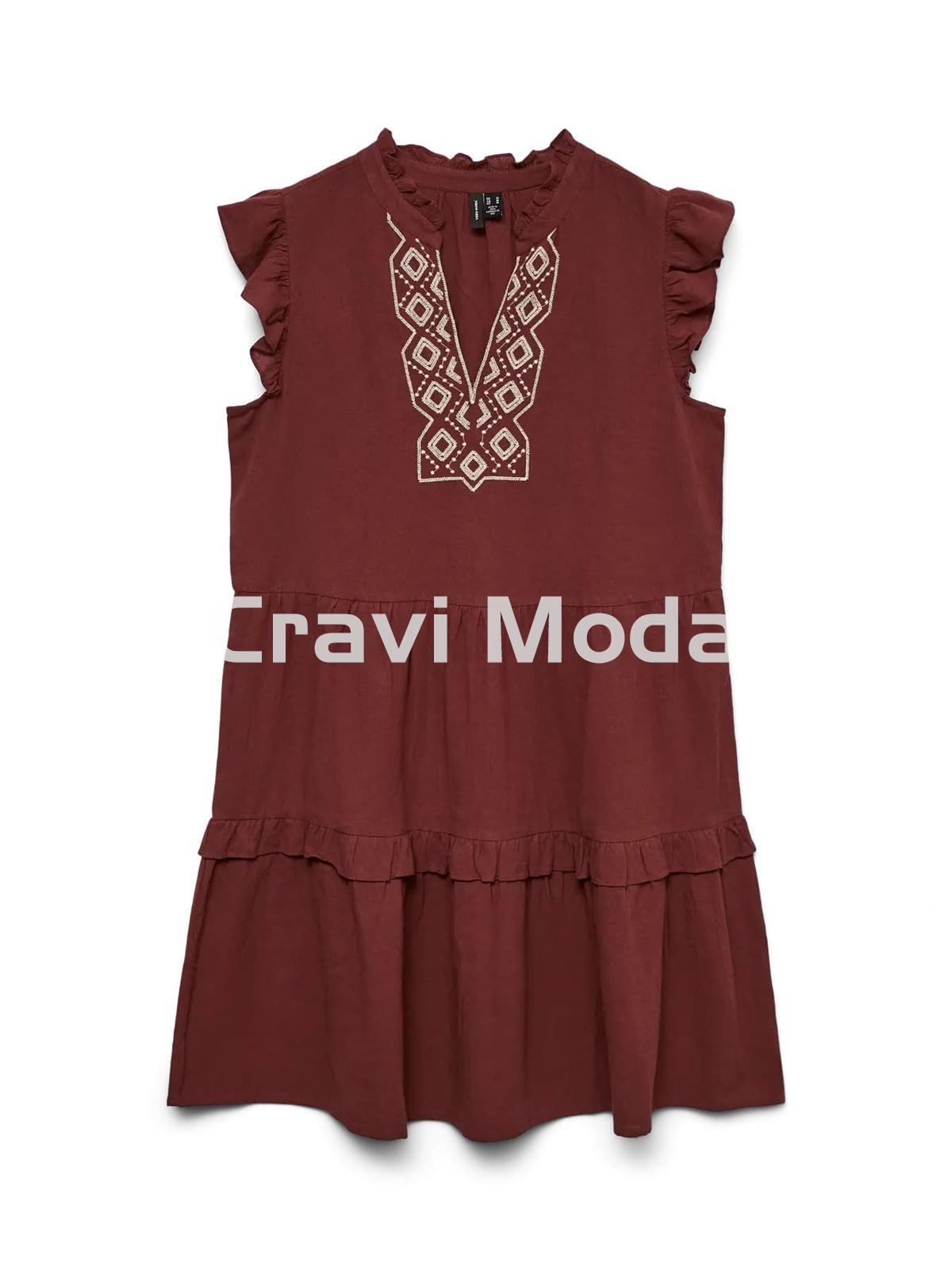 VESTIDO GRANATE - Imagen 1