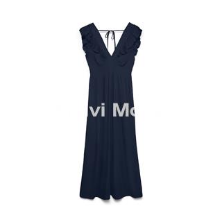 VESTIDO LARGO AZUL MARINO - Imagen 1