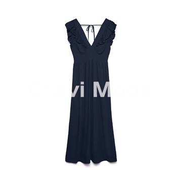 VESTIDO LARGO AZUL MARINO - Imagen 1