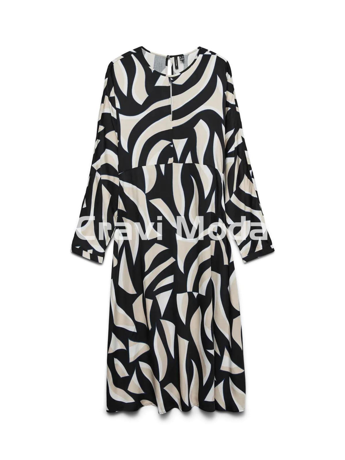 VESTIDO MIDI ESTAMPADO - Imagen 1