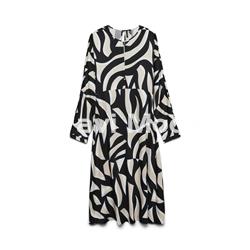 VESTIDO MIDI ESTAMPADO - Imagen 1