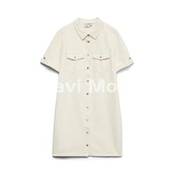 VESTIDO VAQUERO BLANCO - Imagen 1