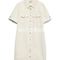 VESTIDO VAQUERO BLANCO - Imagen 1