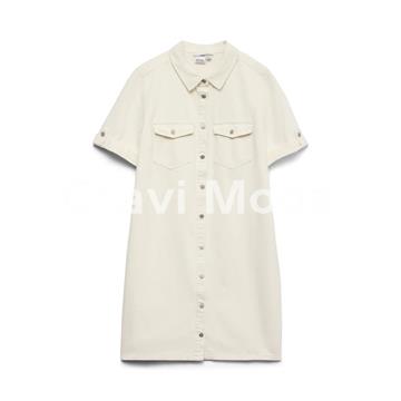 VESTIDO VAQUERO BLANCO - Imagen 1